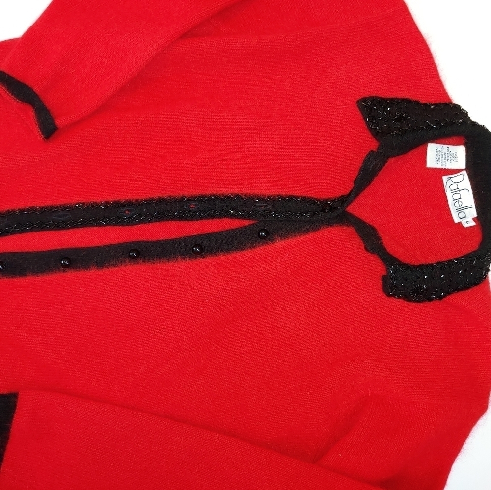 Vintage Rabbit Lambs Wool Cardigan L